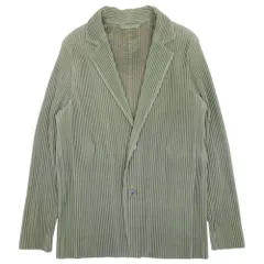 未使用 HOMME PLISSE ISSEY MIYAKE オム プリッセ イッセイミヤケ 15aw TAILORED PLEATS 2 プリーツ テーラードジャケット 3釦 1 カーキ メンズ 古着 中古 USEDのサムネイル