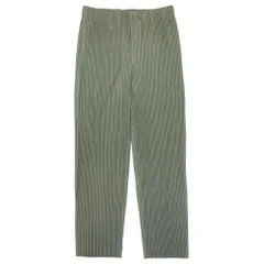 新品同様 HOMME PLISSE ISSEY MIYAKE オム プリッセ イッセイミヤケ 15aw TAILORED PLEATS 2 プリーツ スラックス パンツ 1 カーキ メンズ 古着 中古 USEDのサムネイル