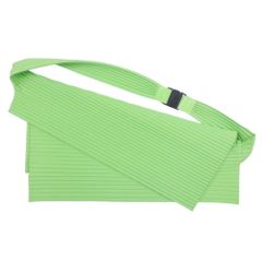 Like New HOMME PLISSE ISSEY MIYAKE 25ss OVERLAP Pleated Overlap Crossbody Bag, Light Green, Men's, Used Clothing