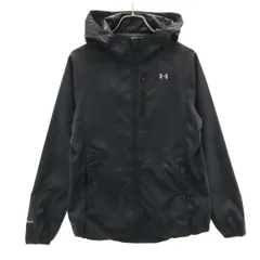 UNDER ARMOUR アンダーアーマー ウーブン ジャケット SM ブラック レディース 古着のサムネイル