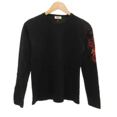 ヴィヴィアンタム VIVIENNE TAM Tシャツ ロンT 長袖 袖刺繍 1 黒 ブラック 赤 レッド /JS ■ECF007のサムネイル