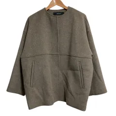 美品 JOURNAL STANDARD ジャーナルスタンダード ノーカラーコート サイズM ダークブラウン レディース 古着 中古 USEDのサムネイル