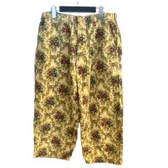 ヨウジヤマモト YOHJI YAMAMOTO 11SS ゴブラン織り ジャガードパンツ ワイド 花柄 3 グリーン HO-P21-036 ■BMのサムネイル