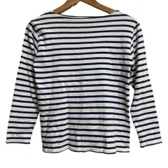 美品 SAINT JAMES セントジェームス ボートネック バスクシャツ サイズXXS ネイビー ホワイト レディース 古着 中古 USEDのサムネイル