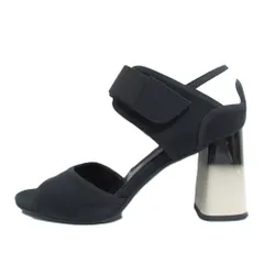 美品 MARNI マルニ グラデーションヒール ストラップサンダル 38.5 25.5cm相当 ブラック レディース 古着 中古 USEDのサムネイル
