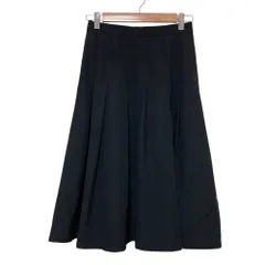 良品 tricot COMME des GARCONS トリココムデギャルソン プリーツ ミディスカート S ブラック レディース 古着 中古 USEDのサムネイル