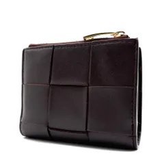 ボッテガヴェネタ BOTTEGA VENETA カセット 二つ折り財布 マキシイントレチャート レザー ボルドー ワイン コンパクト RFID 夏休み 帰省 お盆 敬老の日 シルバーウィーク 秋 ハロウィン ギフト プレゼント ご褒美 ユニセックスのサムネイル