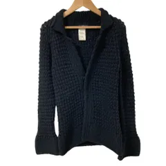 良品 Y's yohji yamamoto ワイズ ヨウジヤマモト ローゲージ ニットジャケット カーディガン YL-K21-129 ブラック レディース 古着 中古 USEDのサムネイル