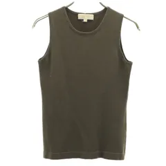MICHAEL MICHAEL KORS マイケルマイケルコース シルクブレンド ニット タンクトップ 4 カーキ レディース 古着のサムネイル