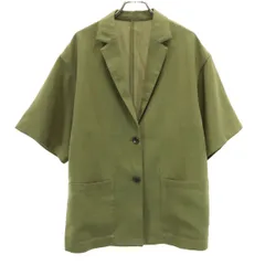 FREAK'S STORE フリークスストア 半袖 リネンライク ジャケット S カーキ レディース 古着のサムネイル