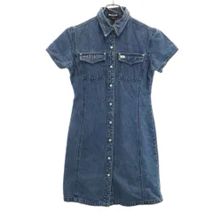 Guess ゲス 半袖 デニム ワンピース 16Y ブルー系 キッズ 古着のサムネイル