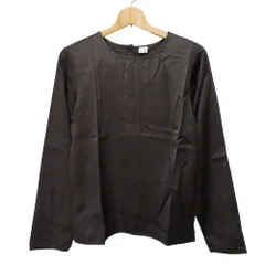 美品 BASERANGE ベースレンジ オープンバックブラウス ロングスリーブ カットソー S ダークブラウン レディース 古着 中古 USEDのサムネイル