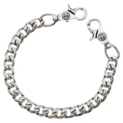CHROME HEARTS (クロムハーツ) CLASSIC SHORT-T/ 2クリップショートクラシック ウォレットチェーン シルバー BCA068のサムネイル