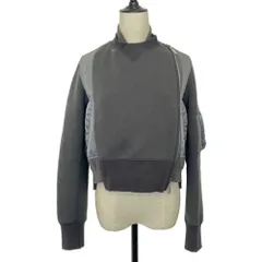 良品 sacai サカイ MA-1ドッキングスウェットブルゾン 22-06293 サイズ1 グレー レディース 古着 中古 USEDのサムネイル