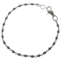 CHROME HEARTS (クロムハーツ) 2BALL LONG-S/1クリップロング#2クロスボール ウォレットチェーン シルバー BCA386のサムネイル