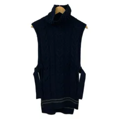 Y's(ワイズ) ベスト レディース美品  - ネイビー タートルネックのサムネイル