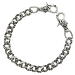 CHROME HEARTS (クロムハーツ) FANCY SHORT-T/2クリップショートファンシー ウォレットチェーン シルバー BCA077のサムネイル