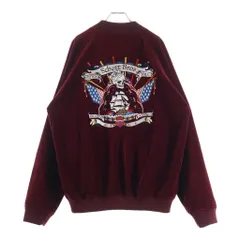 SCHOTT (ショット) VELVETEEN SOUVENIR JAKET ヴェルヴェティーン 別珍 スーベニア ベロア リバーシブル ジャケット ブルゾン レッド 3112075のサムネイル