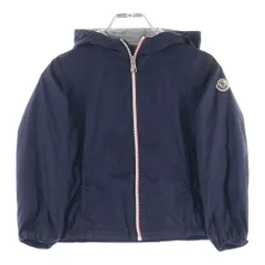 MONCLER (モンクレール) 21AW NEW URVILLE GIUBBOTTO ニューウルビル 袖ロゴワッペン フーデッドナイロンジャケット キッズ ネイビー G19541A72220 68352のサムネイル