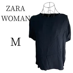 ★美品 ZARA WOMAN ザラウーマン ブラック 半袖 シャツ・ブラウス Mのサムネイル