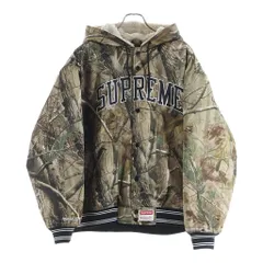 SUPREME (シュプリーム) 25AW ×Mitchell&Ness Lined Hooded Satin Varsity Jacket ミッチェルアンドネス リアルツリー ラインドフーデッド サテンバーシティジャケット カーキのサムネイル