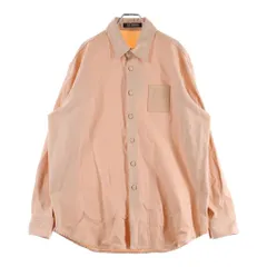 RAF SIMONS (ラフシモンズ) 23SS Straight Fit Denim Shirt 231-M242 ロゴパッチ ストレートフィット デニム長袖シャツ ピンクのサムネイル