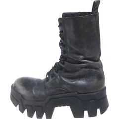 BALENCIAGA (バレンシアガ) 24AW BULLDOZER BOOT ブルドーザー レザー ブーツ ブラック 681118のサムネイル
