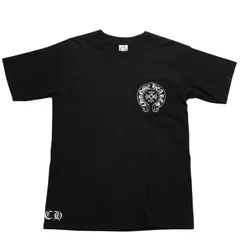 CHROME HEARTS クロムハーツ オールドモデル ホースシュー&スタープリントポケットTシャツ Mサイズ ホースシュー CHクロス スクロールラベル ホワイト 美品 中古 4a003868のサムネイル