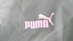 PUMA プーマ 裏フリース ウインドブレーカー ジャケット ネイビー×ピンク M レディースのサムネイル