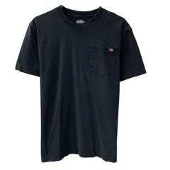 メキシコ製 Dickies 半袖 プリントTシャツ M ブラック ディッキーズ プルオーバー ロゴ 胸ポケット コットン100 カットソー 夏物 a807-6493のサムネイル