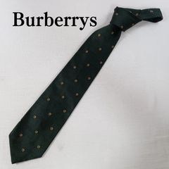 ✨美品✨】BURBERRY バーバリー ネクタイ グリーン ドット ホースロゴ