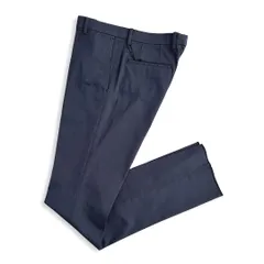 新品 D'URBAN ダーバン ストレッチ ヘリンボーン スラックス W86 LL 定価26,400円 ネイビーブルー 秋冬 メンズ ノータック 裾未処理 ビジネス 通勤 ビジカジ ジャケットコーデ ゴルフ 洗える 上品 日本ブランドのサムネイル