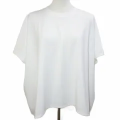 スリードッツ three dots カットソー ワイド フレンチスリーブ 半袖 クルーネック 小さいサイズ XS 白 ホワイト /Xのサムネイル