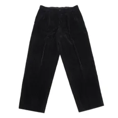 イッセイミヤケ メンISSEY MIYAKE MEN コットンコーデュロイツータックパンツ 黒Lのサムネイル