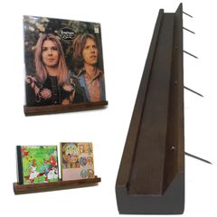 ヴィンテージ風レコードラック LP4枚用2本セット 壁面収納 ウォール