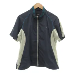 マンシングウェア MUNSINGWEAR ブルゾン L 紺 ネイビー フルジップ 半袖 ハイネック /SC ■ECF007のサムネイル