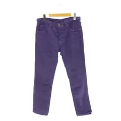 ウノピュウノウグァーレトレ 1PIU1UGUALE3 sweat denim ankle cut カラーデニムパンツ 4 紫 パープル MRP022 /MI ■OS ■SHのサムネイル