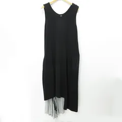 【三重本店】 中古 Y's | ワイズ YOHJI YAMAMOTO ヨウジヤマモト ランダムプリーツワンピース ノースリーブ切替えワンピース 2022年 YQ-D10-228 ブラック サイズ：2 【111】のサムネイル