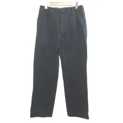 マーガレットハウエル MHL. CRISP COTTON TWILL パンツ ボタンフライ ベルト S 黒 ブラック 596-2140502 /Xのサムネイル
