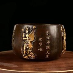 대청건류 사천왕 동병 동화봉납 법기 공예품 미술품 입상