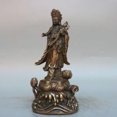 総檜 彫刻 九華山地蔵王菩薩 置物 木彫仏像 彫刻工芸品 - メルカリ