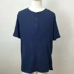 Banana Republic ヘンリーネックシャツ ネイビー L 半袖のサムネイル