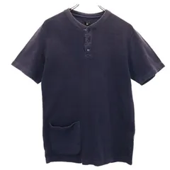snowpeak スノーピーク 日本製 アウトドア 半袖 ヘンリーネック Tシャツ L ネイビー系 レディース 古着のサムネイル