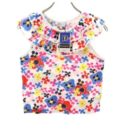 YVES SAINT LAURENT イヴサンローラン 未使用 花柄 ノースリーブ Tシャツ 140 タグ付き キッズ 古着のサムネイル