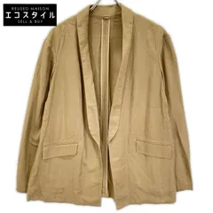 Deuxieme Classe　ドゥーズィエムクラス　24SS ブラウン リネン混 Glowlino URBAN テーラードジャケット　Fのサムネイル