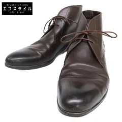 Ermenegildo Zegna　エルメネジルドゼニア　レザー チャッカブーツ　7.5のサムネイル