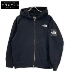 THE NORTH FACE　ノースフェイス　NT61836 ブラック スクエアロゴ ジップパーカーのサムネイル