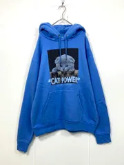 WCJ ダブルシージェイ CAT POWER SWEAT HOODIE 裏起毛 プルオーバー パーカー sizeF/青 ◇■ レディースのサムネイル