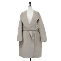 Ballsey ボールジー コート ベージュ サイズ:36(9号) | 22秋冬 ウール カシミヤ ダブルフェイス オーバーサイズド コート | ロング ノーカラー ベルト | アウター ジャケット ブルゾン 上着【レディース】【中古】のサムネイル