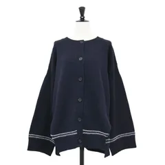 MARNI マルニ カーディガン ネイビー 紺 サイズ:40(M) | 24秋冬 バックロゴ キモノスリーブ カーディガン / ニット | クルーネック 長袖 ウール | イタリア製 | トップス セーター【レディース】【中古】のサムネイル